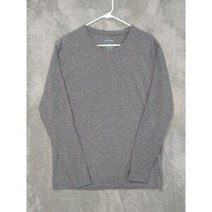 Tommy John Shirt Men Large Gray Crew Neck Long Sleeve Modal Blend Stretch